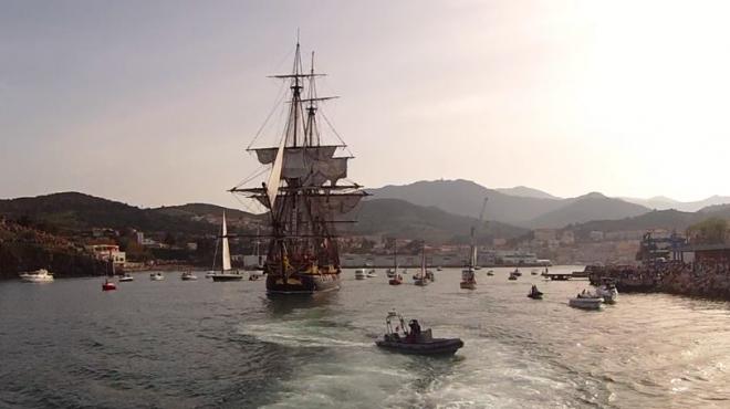 L'Hermione à Port-Vendres L'Hermione à Port-Vendres
